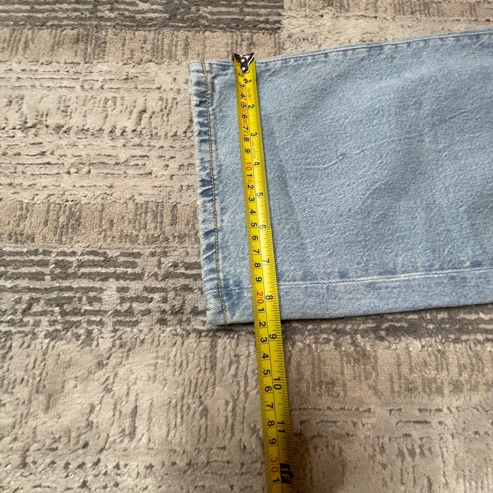 NEW Lucky Brand The Baggy Distressed Wide Leg Comfort Stretch Jeans Womens 4/27L - Picture 12 of 13